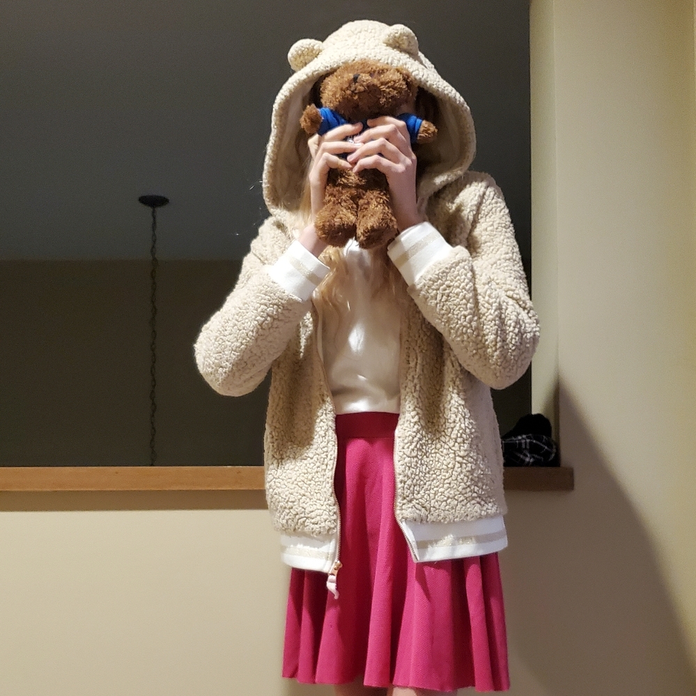 Teddy Bear Hoodie (Youth XL)